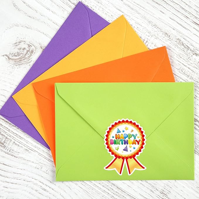 Fancy Land Happy Birthday Badge Stickers for Kids It's My Birthday Stickers Home Classroom Party Decoration 200 Pcs Rainbow