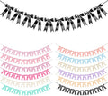 Black Bow Garland Bow Banner Bow Party Decorations Pre-Strung Large Coquette Satin Ribbon for Birthday Bachelorette Party Bridal Shower Wedding Engagement Baby Shower