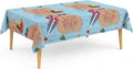 Party Dimensions Beach Party Plastic Tablecloth, Disposable Rectangle Table Cover, Life is Better at the Beach Design, 54" x 108", 12-Pack