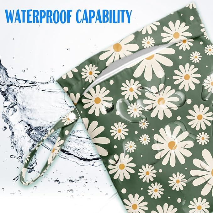 Beach Essentials, Wet Bag for Swimsuit Dirty Clothes Yoga Gym Diaper, Wet Dry Bag, Beach Vacation Essential for Travel Poor Bathing Summer Flower Gifts