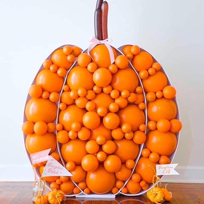 PartyWoo Orange Balloons 50pcs 12 Inch Fall Latex Helium Balloons for Birthday Baby Shower Graduation Fall Tangerine Little Cutie Pumpkin Tropical Sunshine Boho Theme Party Decorations Orange-Y9