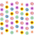 Capoda 8 Packs Spring Party Decorations Sun Flowers Banners for Classroom Colorful Sunflower Garland Decor for Women Flower Themed Birthday Party Spring Summer Decorations Classroom Supplies