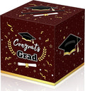 Graduation Decorations 2026 Maroon Graduation Card Box Graduation Party Decorations,Graduation Box,Congrats Grad Gifts Box for 2026 Graduation Party Supplies Favors