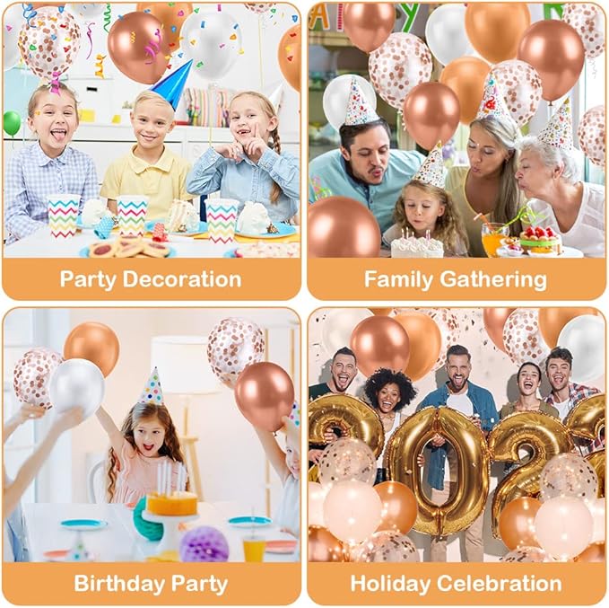 Ainiv 2 Set Table Balloon Stand Kit with Lights, Light Up Balloon Holder Include 16 Pink Latex Confetti Balloons, Wedding Party Decorations for Birthday, Graduation, Anniversary, Christmas
