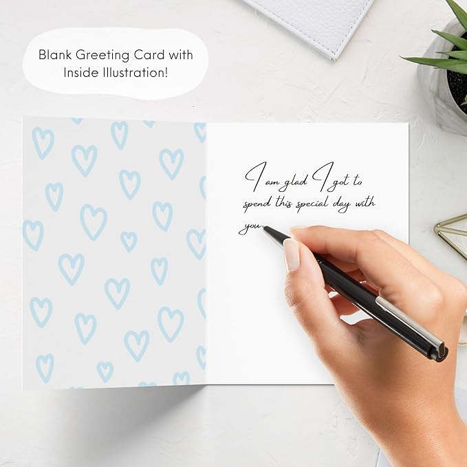 ALY LOU Mothers Day Card for Mom Mother Wife Stepmom Aunt Grandma Parents – Cute Funny Punny Greeting Card for Her from Daughter Son Husband – Blank Inside (Way to My Heart)