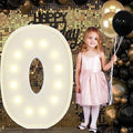 4FT Marquee Light Up Letters O, Big Marquee Letter for Baby Shower Birthday Engagement Wedding Marry Me Party Decor