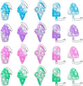20Pcs Pop Keychain Fidget Toys Pop Ice Cream Fidget Toys Relieve Anxiety Stress Hand Office Desk Toys for Kids Adults
