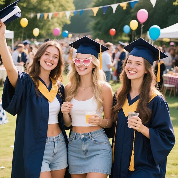 Jaciya Graduation Glasses for Women 2026 - Sparkly GRAD Sunglasses for Photo Booths, Party Favors, Grad Decorations