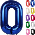 Night Blue Number 0 Balloon 40 Inch, 0 Balloon Numberfor 10th 20th 30th 40th 50th 60th Birthday Decorations, Night Blue Party Supplies for Men Women