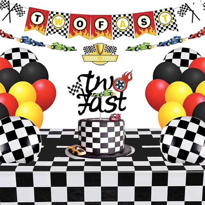 Kesfey 3 Packs Black and White Checkered Tablecloths 54 x 108 Inches Disposable Plastic Checkered Flag Racing Table Cover Waterproof Rectangle Race Car Table Cloth for Picnic Party Retro Celebration