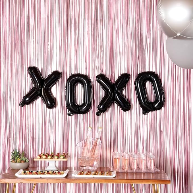 Restaurantware-Balloonify 16 Inch Letter Balloon, 1 Alphabet Party Balloon - Letter X, Self-Sealing, Black Foil Mylar Finish, Hanging Loop, Decoration For Birthday, Wedding, Or Graduation