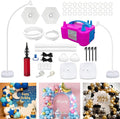 Balloon Arch Kit with Balloon Pump Electric, 8.2FT & 5FT Free Bending Balloon Arch Stand, Half Arch Frame Balloons Column Stand with Water Fill Base for Wedding Baby Shower Birthday Party Decor