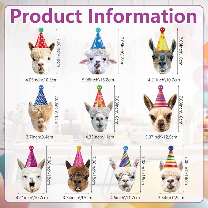 Hooqict Llama Birthday Banner Garland Funny Happy Birthday Decorations Party Banner for Kids Adults Animal Birthday Party Decorations Supplies