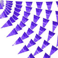 32.8FT Purple Glitter Triangle Pennant Banner Flag Metallic Bunting Outdoor Garland for Christmas Graduation Wedding Engagement Anniversary Bachelorette Bridal Shower lavenderValentine's Party Decor