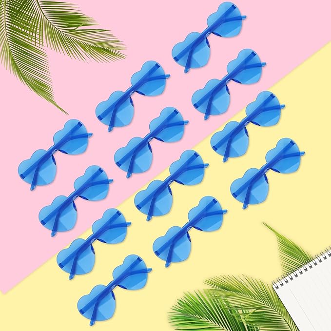 Heart Sunglasses 12/18/24 Pcs Heart Shaped Glasses for Women Cute Funny Party Glasses Party Favors Accessories