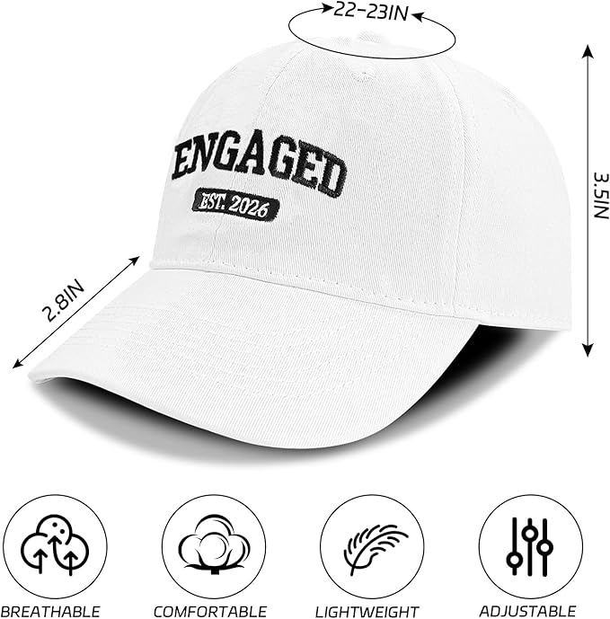 Bridal Shower Gifts for Bride Mother and Father, Adjustable Bride Hat for Wedding Engagement Bachelorette Party