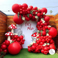Captank Red Balloons Double Stuffed Dark Red Different Sizes Balloon Garland Arch Kit For Christmas Birthday Anniversary Wedding Proposal Bridal Shower Party Decoration