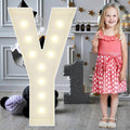 3FT Marquee Light Up Letters Y, Big Marquee Letter for Baby Shower Birthday Engagement Wedding Marry Me Party Decor