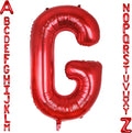 AULE red Letter Balloons G 40Inch Large Giant big Foil Mylar red G Balloon for Birthday Aniversary Party Decorations