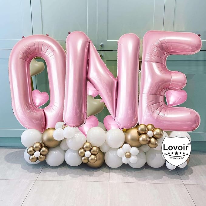 Lovoir 40 Inch Pastel Pink Letter L Balloons, 1 Pcs, Alphabet, Letter Balloons, Unisex Adults, All Ages, Wedding, Anniversary, Birthday