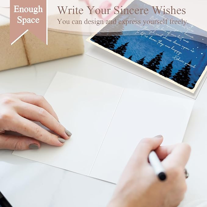 Poem Sympathy Card for Him Her, Heartfelt Condolence Card for Loss, Bereavement Cards Gift for Men Women, Perhaps They Are Not Star