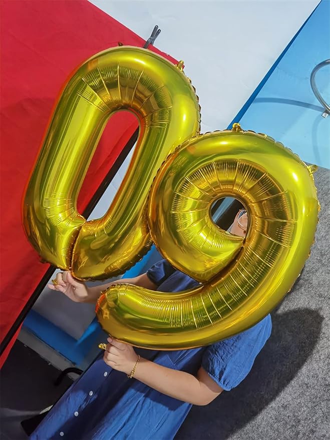 32 Inch Gold Number 1 Balloons Foil Ballon Digital Birthday Party Decoration Supplies (Gold Number 1 Balloon)