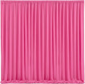 Hot Pink Backdrop Curtain 4 Panels-Wrinkle-Free Polyester Photography Drapes for Wedding Party Photo Background Decorations- 16 X10FT (Hot Pink)