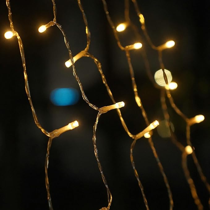 Outdoor Christmas Tree String Lights with 9 Strands 11.5ft, 350 LED Christmas Tree Lights with 8 Modes, Waterproof for Yard Patio Xmas Wedding,Party,New Year (Warm White)