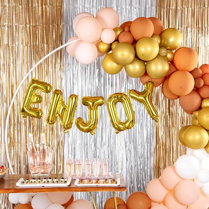 Restaurantware-Balloonify 16 Inch Letter Balloon, 1 Alphabet Party Balloon - Letter J, Self-Sealing, Gold Foil Mylar Finish, Hanging Loop, Decoration For Birthday, Wedding, Or Graduation