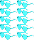 AEAHALY Heart Sunglasses for Women and Men Rimless Heart Shaped Sunglasses Bachelorette Bride Party Accessories
