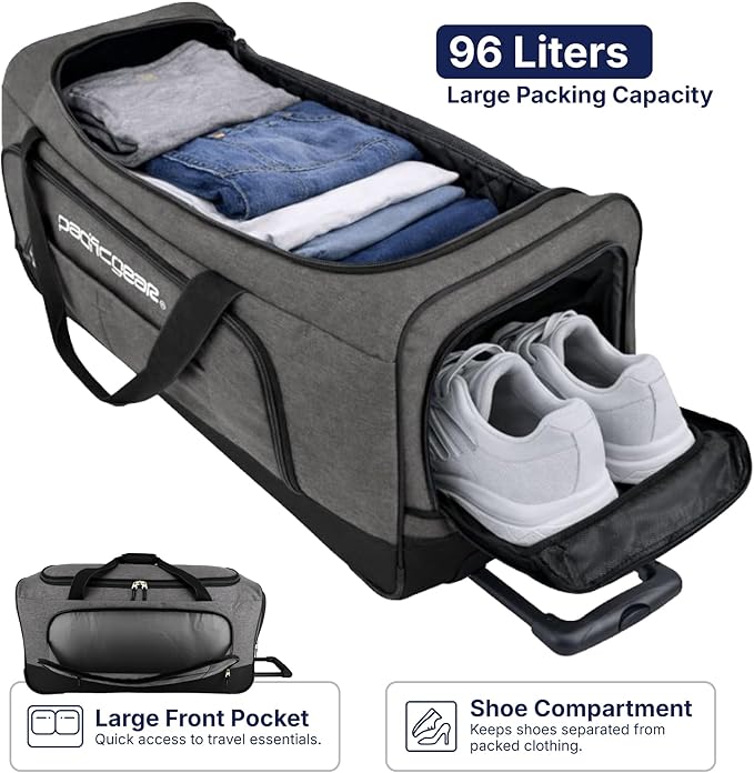 Pacific Gear Duffel Bag with Rolling Wheels