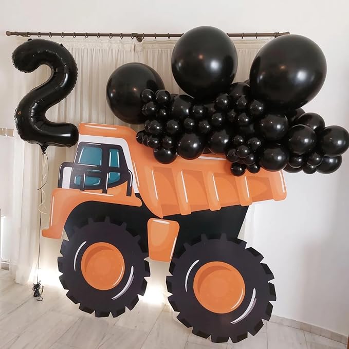 Black Number 25 Balloon 40 inch, 25 Number Balloons, 25th Black Birthday Decorations for Women Men, 25 Year Old Black Party Supplies