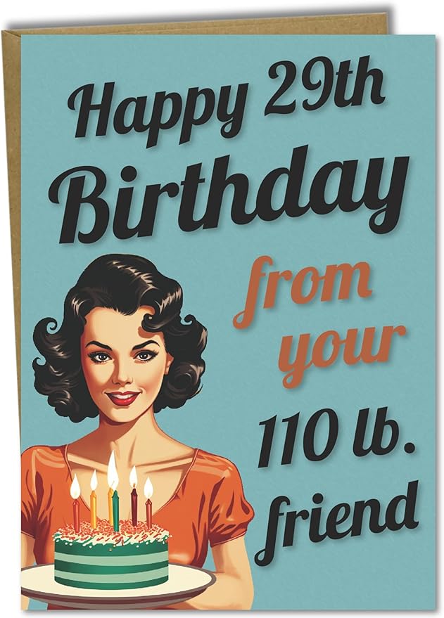 Katie Doodle - Funny Birthday Cards for Women (2-Pack, Handmade in USA) - Great for 30th, 40th, 50th, 60th, 70th, 75th, 80th, 90th Birthday Gifts for Women Friends - Includes 2 Cards & 2 Envelopes