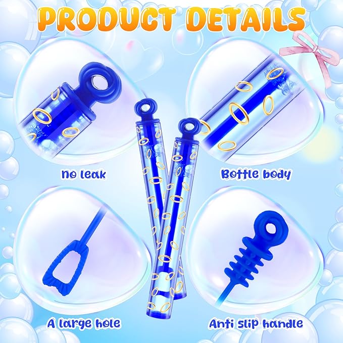32 Pcs Gold Ring Print Bubble Wands Bubbles Party Favors for Adult Summer Activity Birthday Gifts Carnival Goody Bag Stuffers Wedding Supplies
