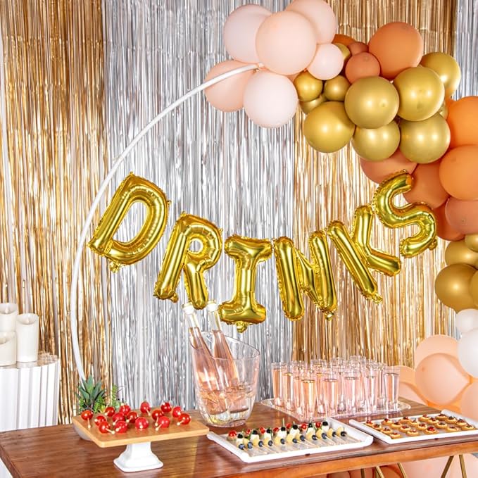 Restaurantware-Balloonify 16 Inch Letter Balloon, 1 Alphabet Party Balloon - Letter I, Self-Sealing, Gold Foil Mylar Finish, Hanging Loop, Decoration For Birthday, Wedding, Or Graduation