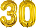 40 Inch Number Balloons 30 Gold Big Giant Jumbo Number Foil Mylar Balloons for 30th Birthday Party Supplies Anniversary Events Decorations (Gold-30)