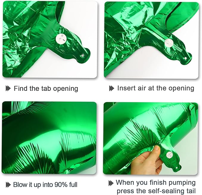 40 Inch Balloon 2 Number Balloons,Giant Number 2 Balloons Foil Mylar Helium Green Number Balloons for 12th 20th 21st Birthday Party Supplies Anniversary Event Celebration Decorations