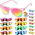 16 Pack Kids Sunglasses Bluk Party Favors - Goodie Bags Stuffers for Children Age 3-8,Boy Girl Neon Glasses with UV400 Protection,Birthday Classroom Graduation Gift,Pool Beach Party Supplies - nylytek