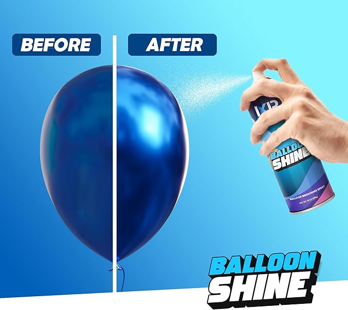 Balloon Shine Spray (3 x 16.9 oz) No Need Towel or Gloves, Instant High Shine Gloss Brite Balloons for Party Decoration for Ultra Lasting, Shine Balloon Spray Upgraded Formula