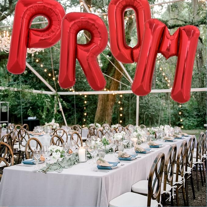 TONIFUL 40 Inch Large Bright Red Letter Balloons A-Z, Giant Jumbo Helium Foil Mylar Big Letter O Balloons for Birthday Party Anniversary Wedding Decorations