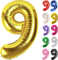 Gold Number 9 Balloon 40 Inch, 9 Balloon Number, 9th Birthday Decorations, Gold Party Supplies for Boys Girls