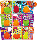 Halloween Stickers for Pumpkins 27 Sheets Make a Face Stickers Halloween Pumpkin Decorating Sticker Fall Autumn Pumpkins, Make Your Own Halloween Sticker for Halloween Party Crafts Games
