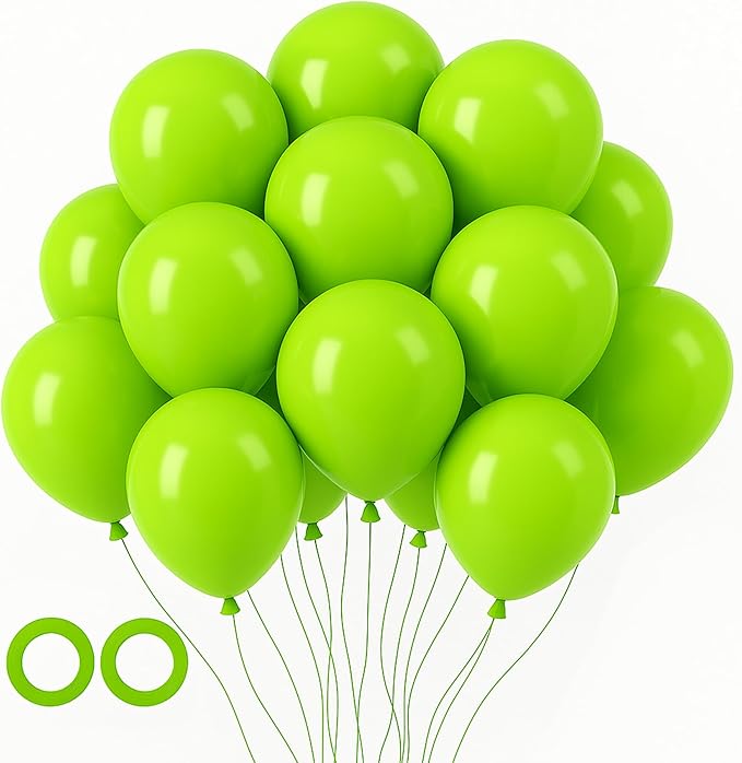 105pcs Lime Green Balloons 12inch Party Latex Balloons for Boys Girls Birthday Baby Shower Gender Reveal Wedding Sunflower Party Decorations