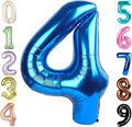 40 Inch Large Numbers Balloon, 4 Dark Blue Ballon for 4th 14 40 44 Birthday Party, Balloon 4 Number for Graduations Wedding Supplies
