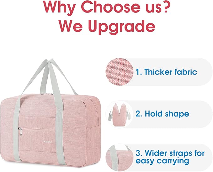 For Spirit Airlines Personal Item Bag Foldable Travel Duffel Bag Tote Carry on Luggage Duffle Overnight for Women and Men