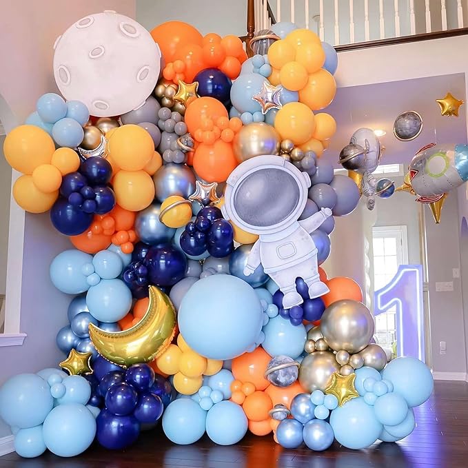 KALOR 36 Inch Giant Light Blue Balloons, 6 Pack Large Round Light Blue Latex Balloons for Anniversary, Birthday, Christmas, Wedding, Baby Shower Party Decorations