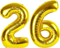 40 Inch Gold Balloon Number 26 Balloon,Jumbo Mylar Foil Helium Balloon for 26 Birthday Digital Balloons for Birthday Party,Wedding Anniversary Party Decorations