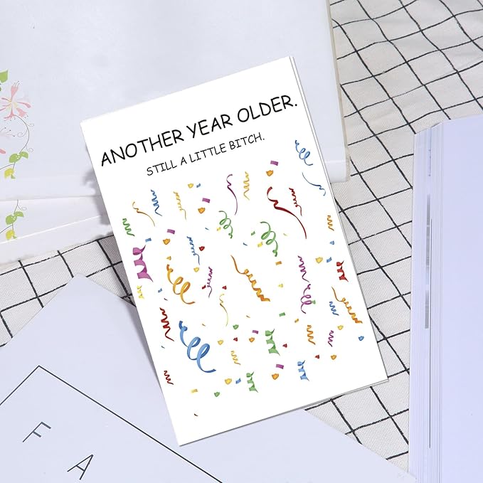 Funny Brother Sister Birthday Card, Still A Little Bitch Card, Cheeky Birthday Card for Sibling, Best Friend Birthday Card