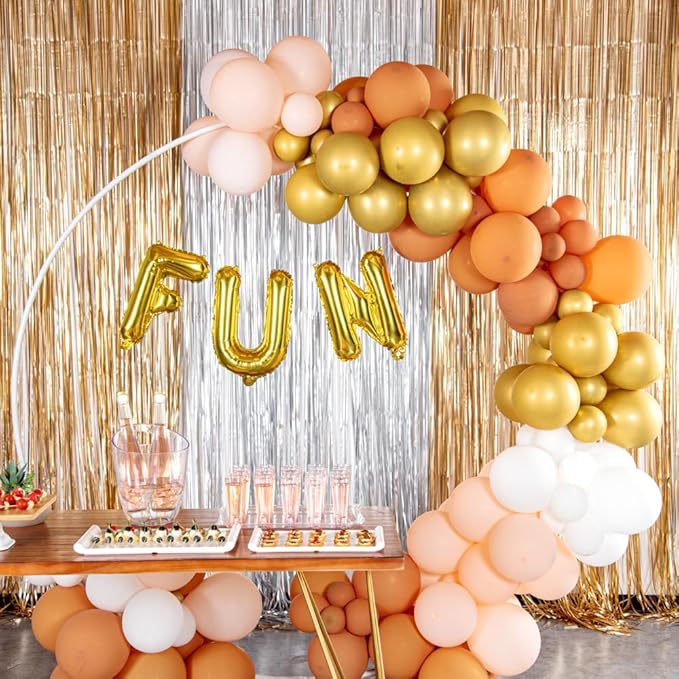 Restaurantware-Balloonify 16 Inch Letter Balloon, 1 Alphabet Party Balloon - Letter N, Self-Sealing, Gold Foil Mylar Finish, Hanging Loop, Decoration For Birthday, Wedding, Or Graduation
