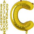 40 Inch Gold Letter C Balloons, DIY Phrase Foil Alphabet Letter C Balloons DIY Word C Banner for Birthday Anniversary Celebration Graduation Party Supplies Decoration